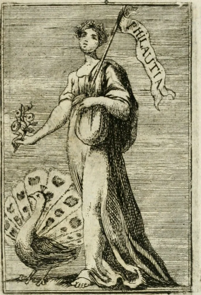 An illustration from Iconologie, tirée de divers auteurs : ouvrage utile aux gens de lettres, aux poëtes, aux artistes, & généralement à tous les amateurs des beaux-arts, 1766, leaf 58