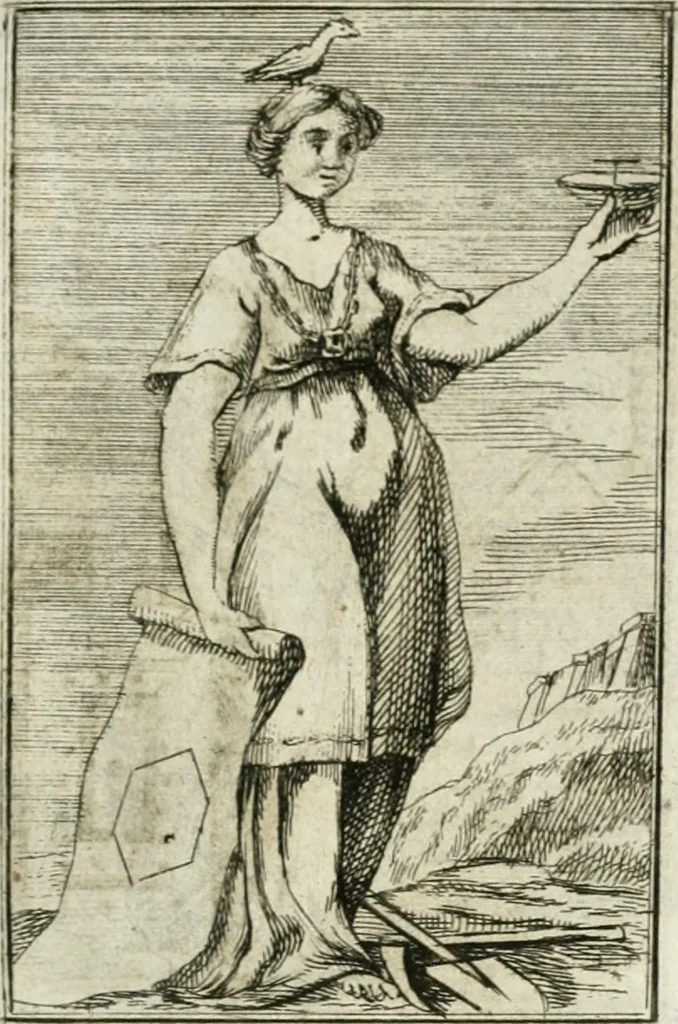 An illustration from Iconologie, tirée de divers auteurs : ouvrage utile aux gens de lettres, aux poëtes, aux artistes, & généralement à tous les amateurs des beaux-arts, 1766, leaf 60