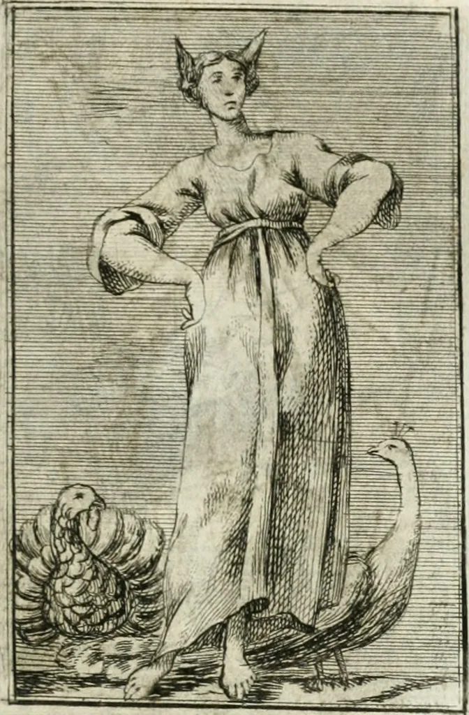 An illustration from Iconologie, tirée de divers auteurs : ouvrage utile aux gens de lettres, aux poëtes, aux artistes, & généralement à tous les amateurs des beaux-arts, 1766, leaf 64