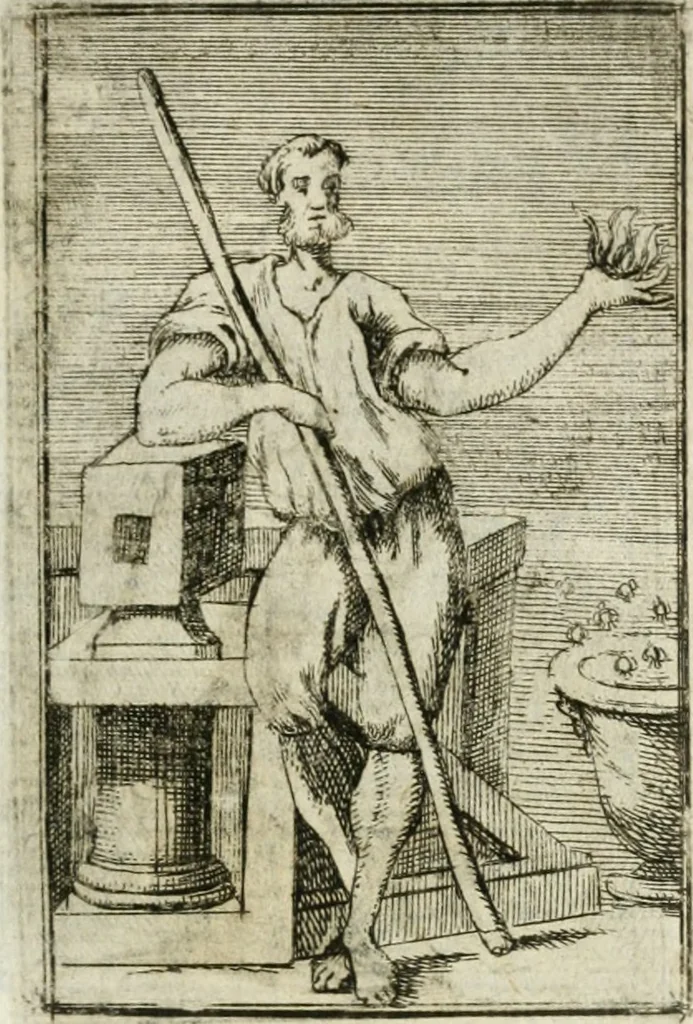 An illustration from Iconologie, tirée de divers auteurs : ouvrage utile aux gens de lettres, aux poëtes, aux artistes, & généralement à tous les amateurs des beaux-arts, 1766, leaf 66