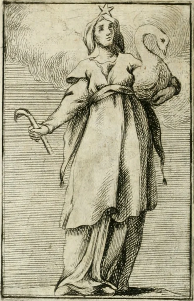 An illustration from Iconologie, tirée de divers auteurs : ouvrage utile aux gens de lettres, aux poëtes, aux artistes, & généralement à tous les amateurs des beaux-arts, 1766, leaf 73