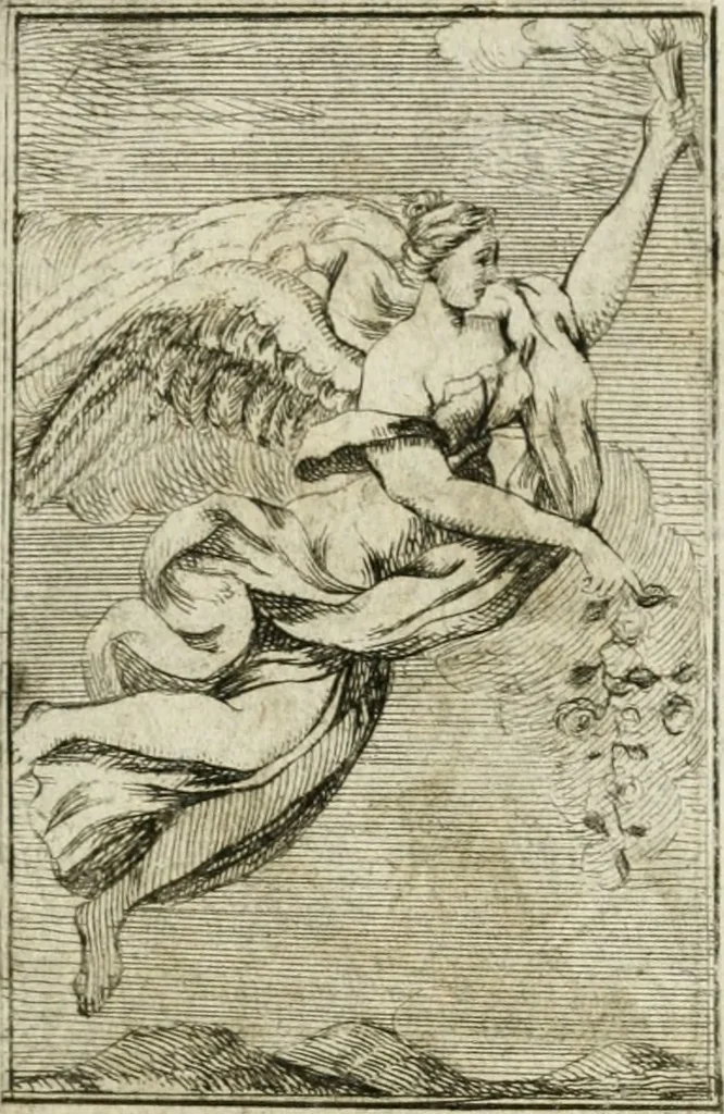 An illustration from Iconologie, tirée de divers auteurs : ouvrage utile aux gens de lettres, aux poëtes, aux artistes, & généralement à tous les amateurs des beaux-arts, 1766, leaf 76