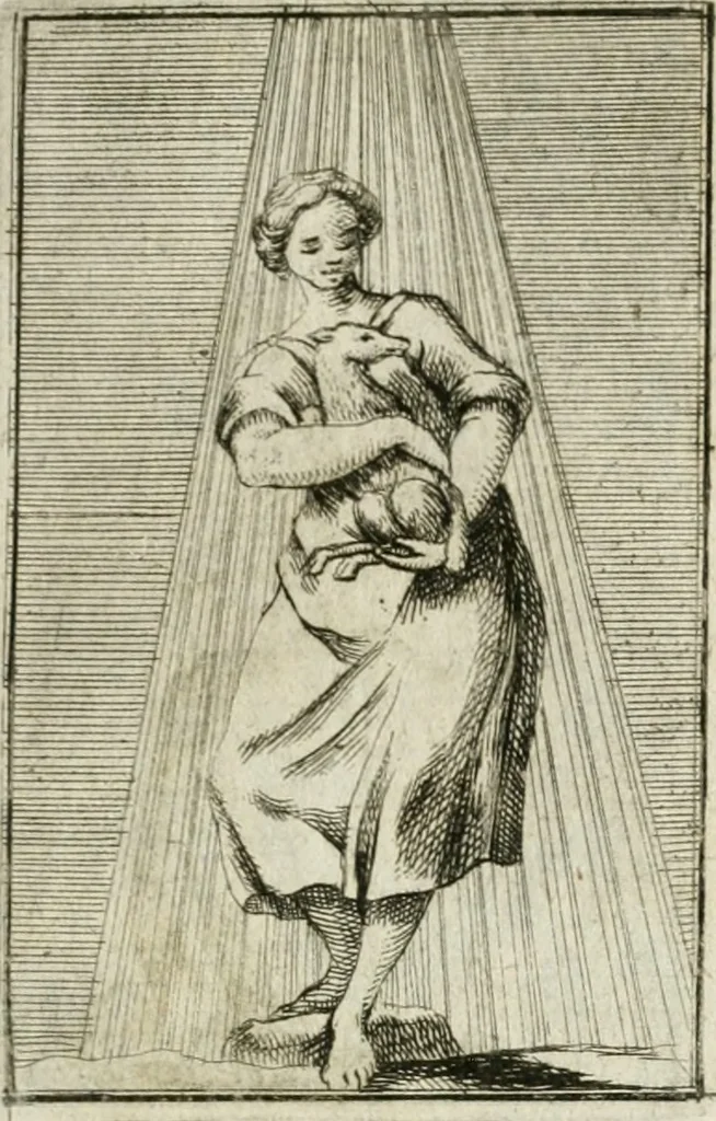 An illustration from Iconologie, tirée de divers auteurs : ouvrage utile aux gens de lettres, aux poëtes, aux artistes, & généralement à tous les amateurs des beaux-arts, 1766, leaf 80