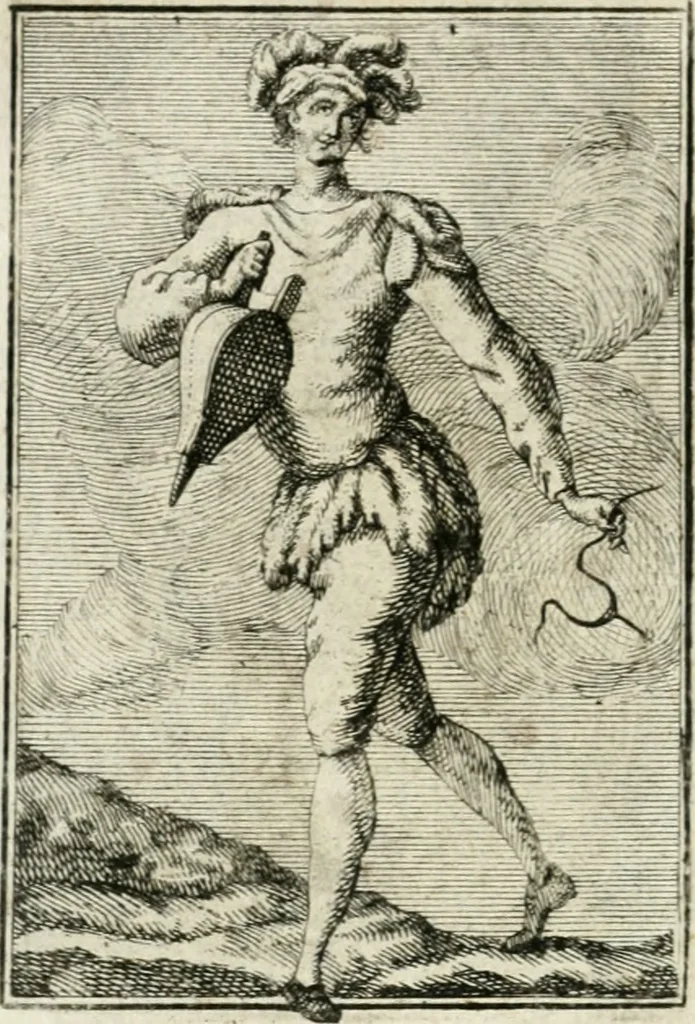 An illustration from Iconologie, tirée de divers auteurs : ouvrage utile aux gens de lettres, aux poëtes, aux artistes, & généralement à tous les amateurs des beaux-arts, 1766, leaf 95