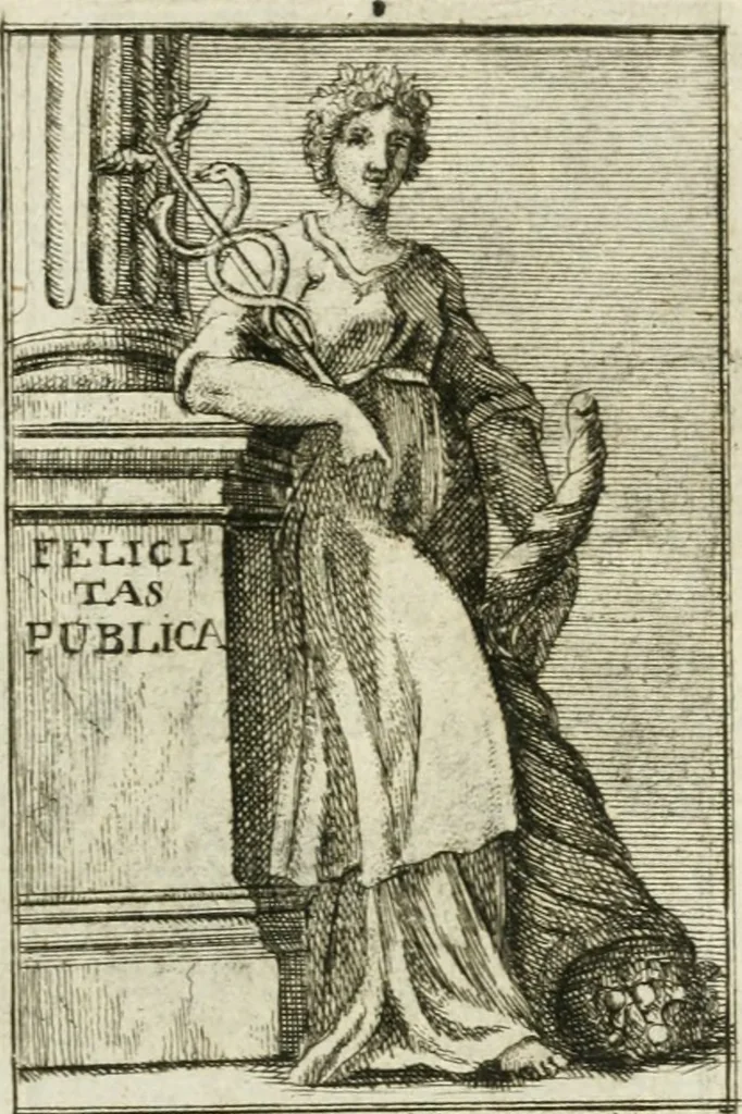 An illustration from Iconologie, tirée de divers auteurs : ouvrage utile aux gens de lettres, aux poëtes, aux artistes, & généralement à tous les amateurs des beaux-arts, 1766, leaf 10