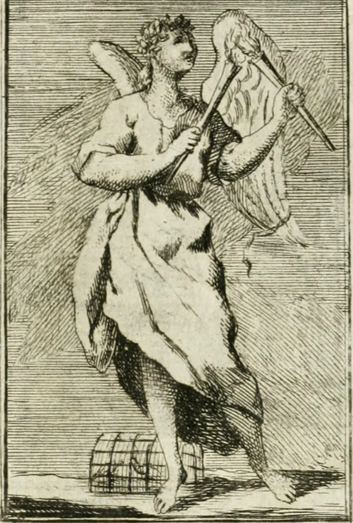 An illustration from Iconologie, tirée de divers auteurs : ouvrage utile aux gens de lettres, aux poëtes, aux artistes, & généralement à tous les amateurs des beaux-arts, 1766, leaf 101