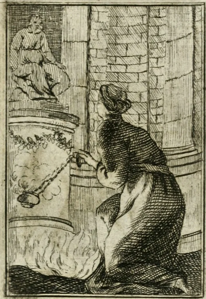 An illustration from Iconologie, tirée de divers auteurs : ouvrage utile aux gens de lettres, aux poëtes, aux artistes, & généralement à tous les amateurs des beaux-arts, 1766, leaf 106