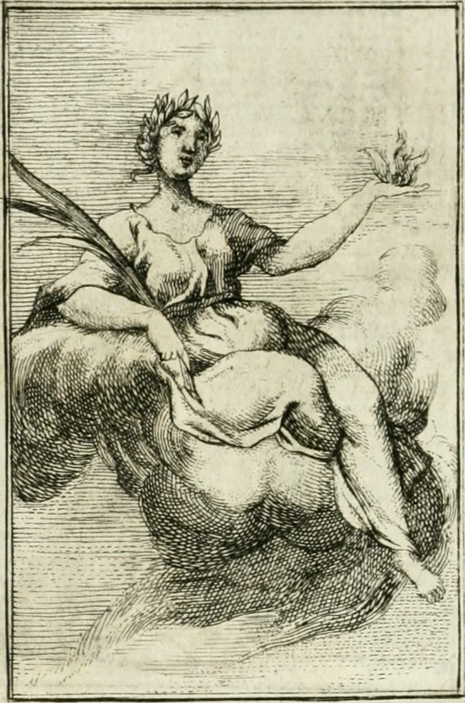 An illustration from Iconologie, tirée de divers auteurs : ouvrage utile aux gens de lettres, aux poëtes, aux artistes, & généralement à tous les amateurs des beaux-arts, 1766, leaf 11