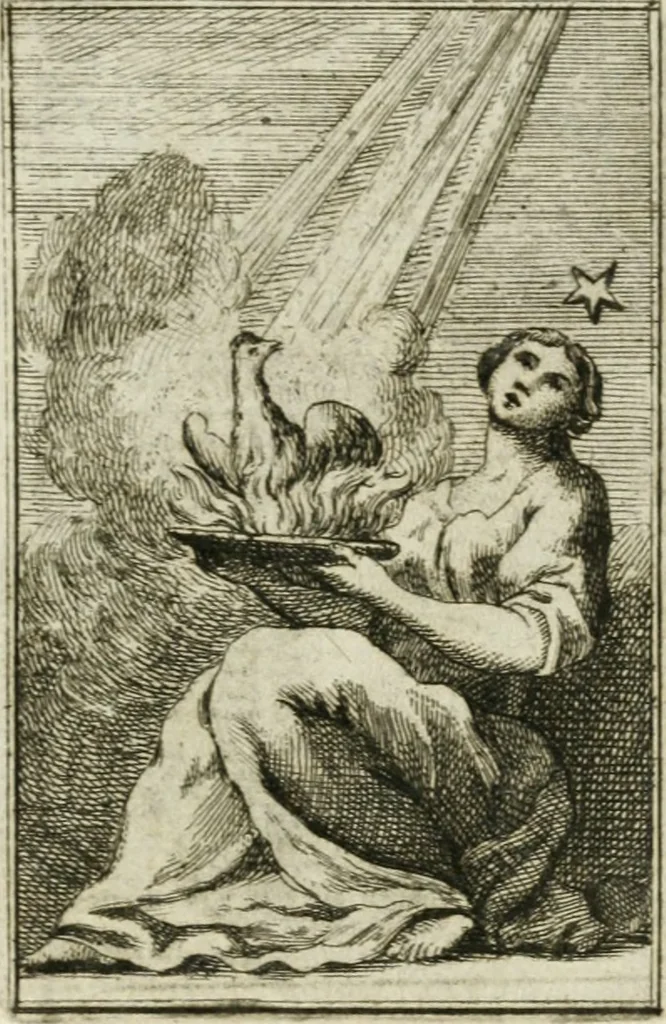 An illustration from Iconologie, tirée de divers auteurs : ouvrage utile aux gens de lettres, aux poëtes, aux artistes, & généralement à tous les amateurs des beaux-arts, 1766, leaf 112