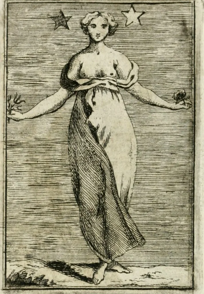 An illustration from Iconologie, tirée de divers auteurs : ouvrage utile aux gens de lettres, aux poëtes, aux artistes, & généralement à tous les amateurs des beaux-arts, 1766, leaf 117