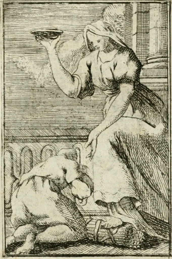 An illustration from Iconologie, tirée de divers auteurs : ouvrage utile aux gens de lettres, aux poëtes, aux artistes, & généralement à tous les amateurs des beaux-arts, 1766, leaf 122