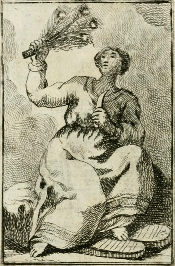 An illustration from Iconologie, tirée de divers auteurs : ouvrage utile aux gens de lettres, aux poëtes, aux artistes, & généralement à tous les amateurs des beaux-arts, 1766, leaf 129