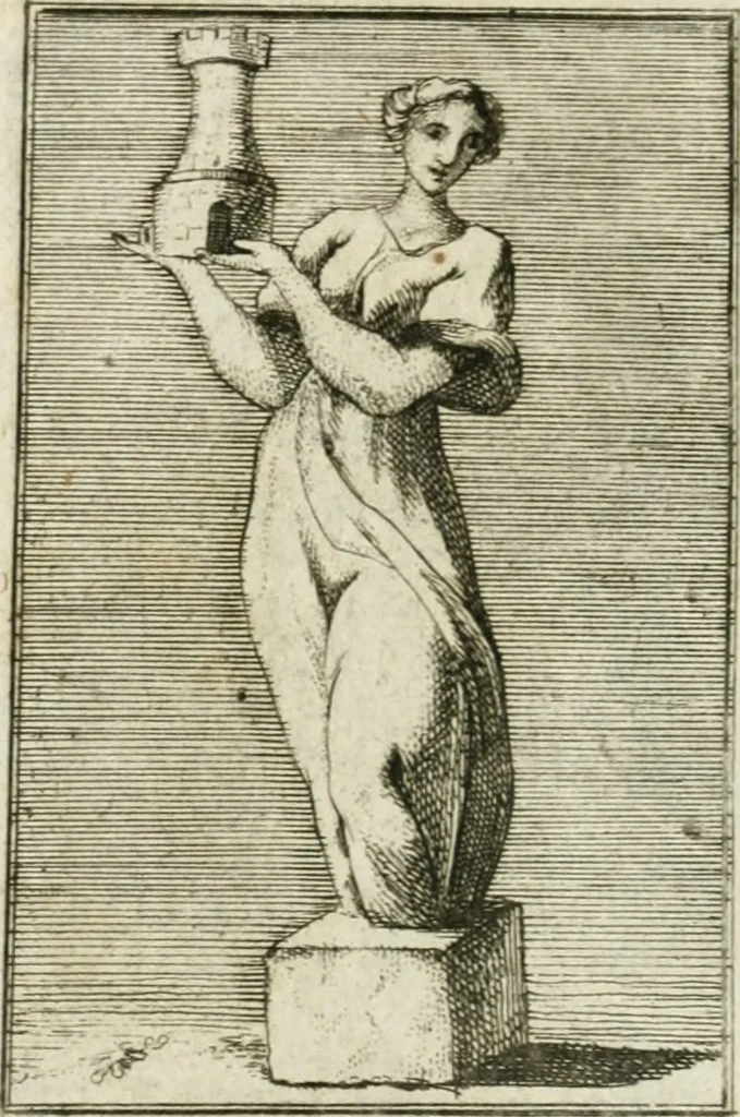 An illustration from Iconologie, tirée de divers auteurs : ouvrage utile aux gens de lettres, aux poëtes, aux artistes, & généralement à tous les amateurs des beaux-arts, 1766, leaf 13