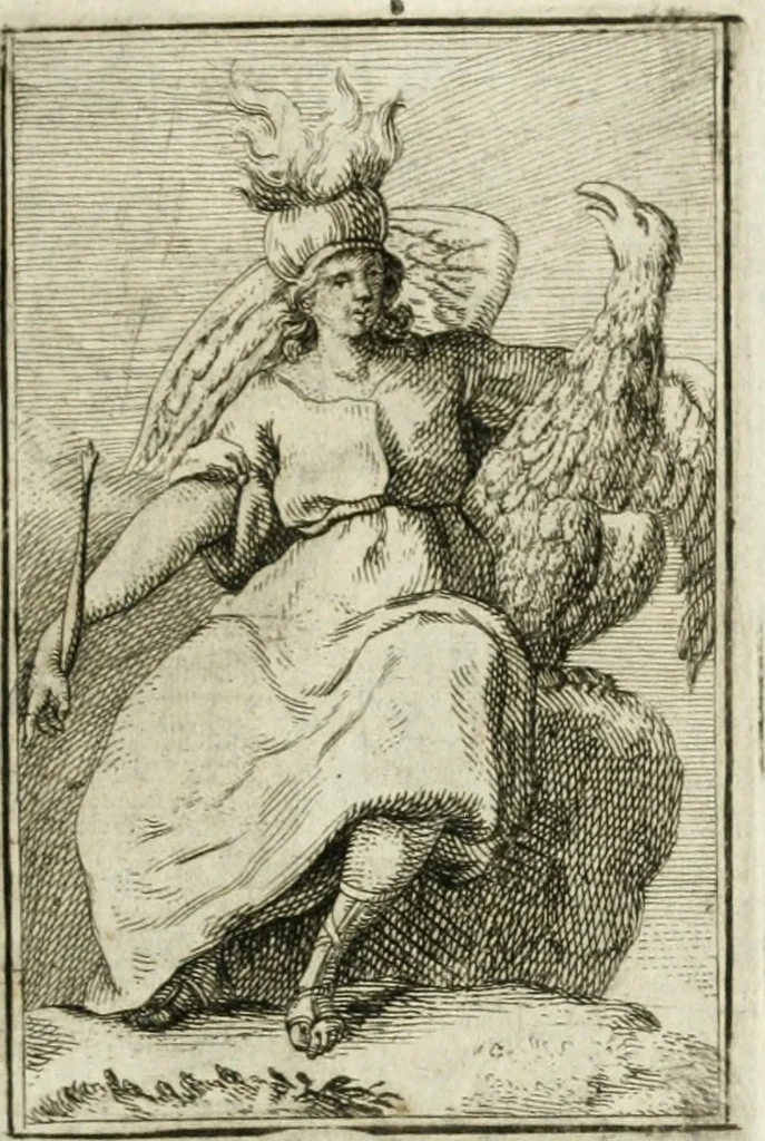 An illustration from Iconologie, tirée de divers auteurs : ouvrage utile aux gens de lettres, aux poëtes, aux artistes, & généralement à tous les amateurs des beaux-arts, 1766, leaf 138