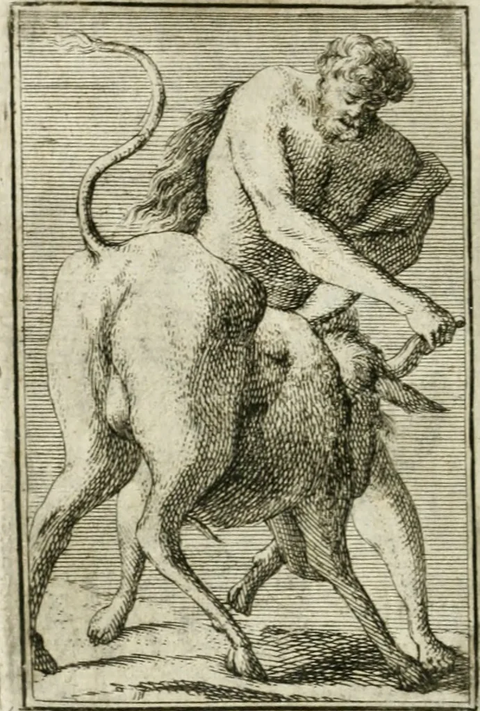 An illustration from Iconologie, tirée de divers auteurs : ouvrage utile aux gens de lettres, aux poëtes, aux artistes, & généralement à tous les amateurs des beaux-arts, 1766, leaf 141