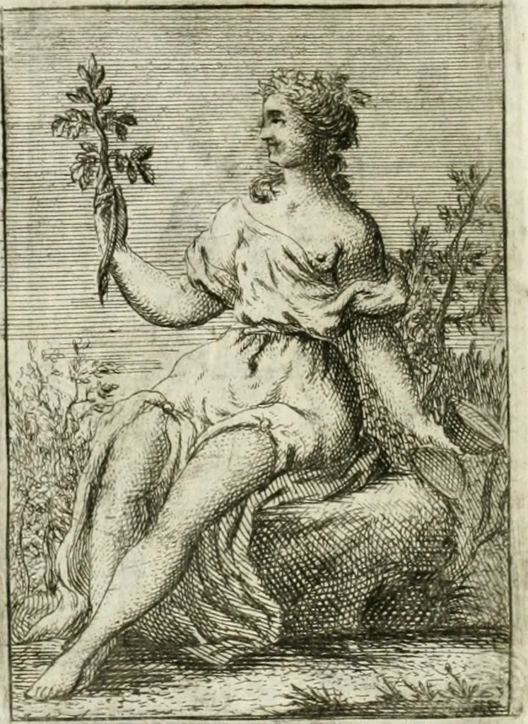 An illustration from Iconologie, tirée de divers auteurs : ouvrage utile aux gens de lettres, aux poëtes, aux artistes, & généralement à tous les amateurs des beaux-arts, 1766, leaf 149