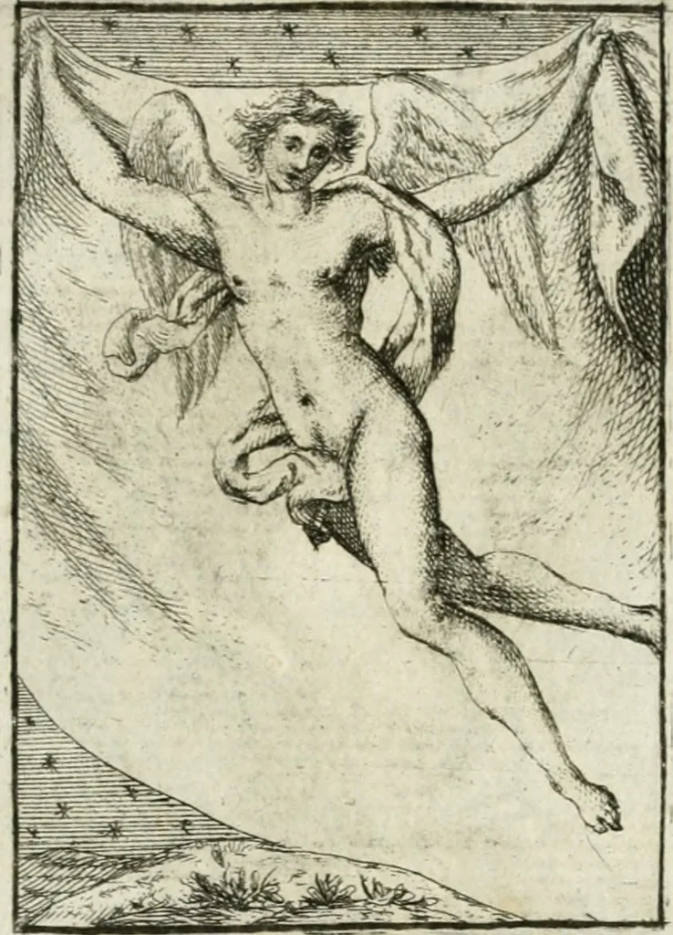 An illustration from Iconologie, tirée de divers auteurs : ouvrage utile aux gens de lettres, aux poëtes, aux artistes, & généralement à tous les amateurs des beaux-arts, 1766, leaf 150