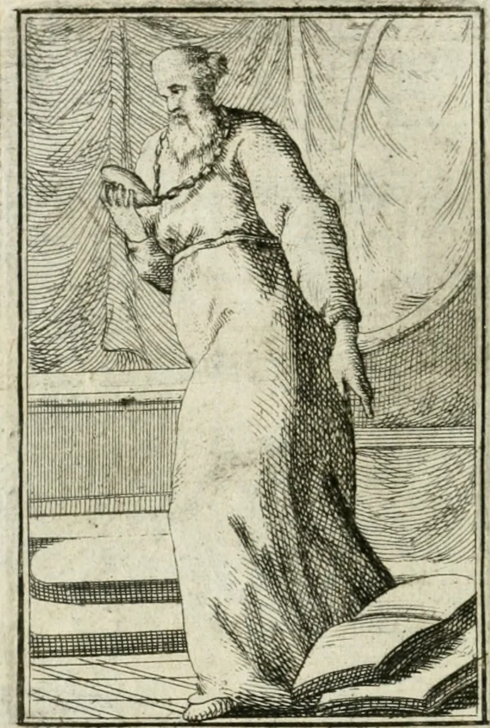 An illustration from Iconologie, tirée de divers auteurs : ouvrage utile aux gens de lettres, aux poëtes, aux artistes, & généralement à tous les amateurs des beaux-arts, 1766, leaf 153