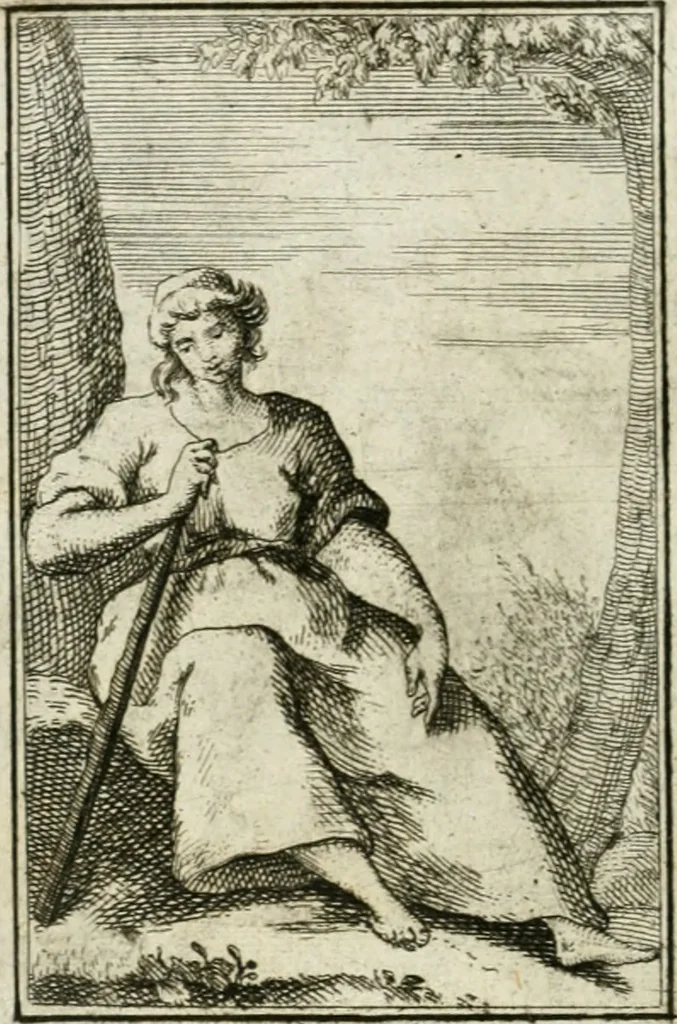 An illustration from Iconologie, tirée de divers auteurs : ouvrage utile aux gens de lettres, aux poëtes, aux artistes, & généralement à tous les amateurs des beaux-arts, 1766, leaf 157
