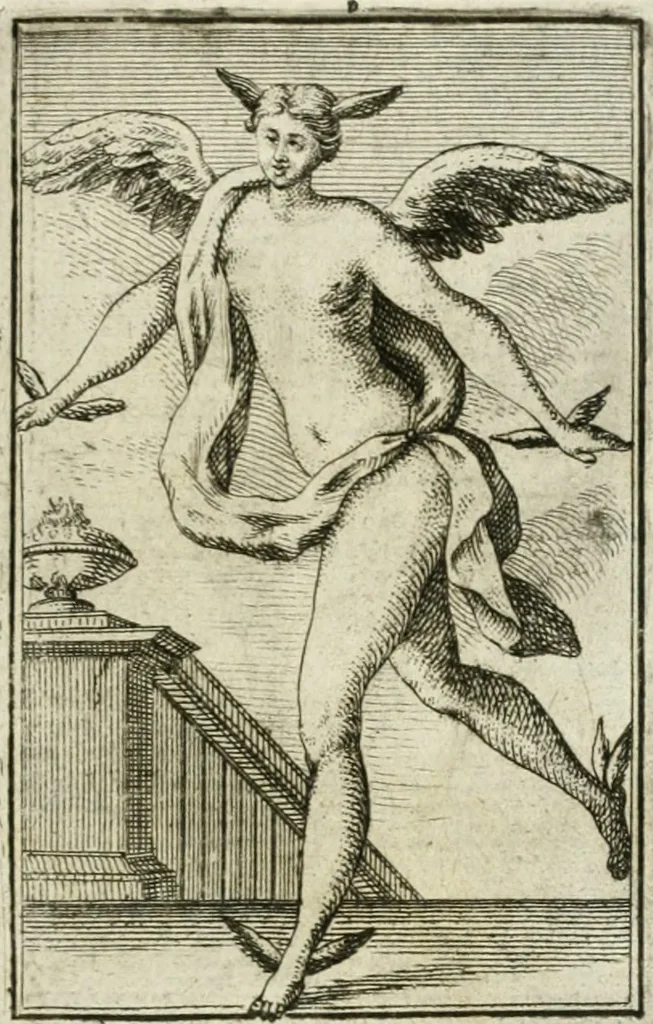 An illustration from Iconologie, tirée de divers auteurs : ouvrage utile aux gens de lettres, aux poëtes, aux artistes, & généralement à tous les amateurs des beaux-arts, 1766, leaf 158