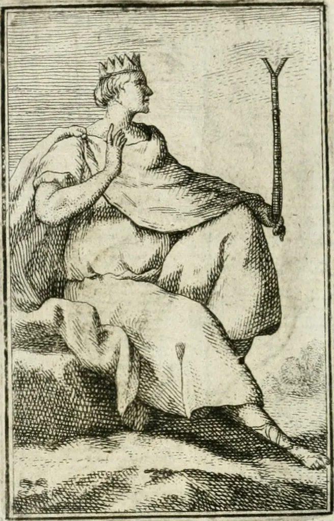 An illustration from Iconologie, tirée de divers auteurs : ouvrage utile aux gens de lettres, aux poëtes, aux artistes, & généralement à tous les amateurs des beaux-arts, 1766, leaf 161