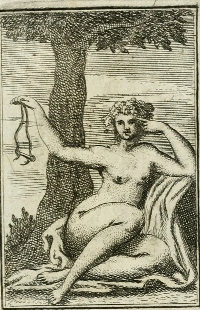 An illustration from Iconologie, tirée de divers auteurs : ouvrage utile aux gens de lettres, aux poëtes, aux artistes, & généralement à tous les amateurs des beaux-arts, 1766, leaf 162