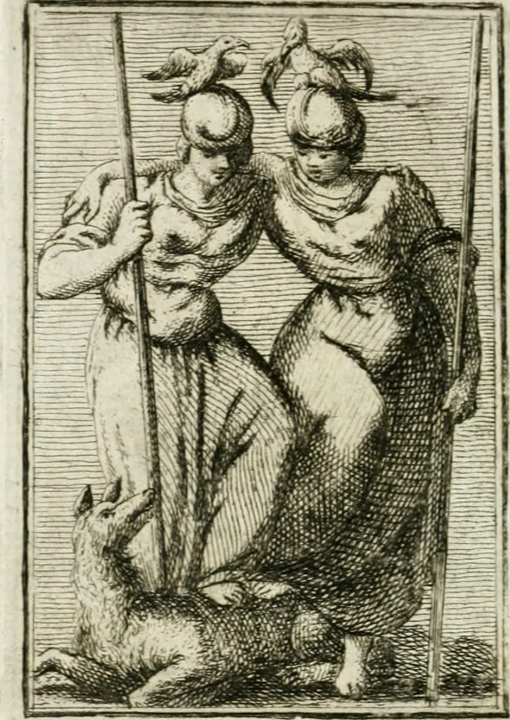 An illustration from Iconologie, tirée de divers auteurs : ouvrage utile aux gens de lettres, aux poëtes, aux artistes, & généralement à tous les amateurs des beaux-arts, 1766, leaf 163