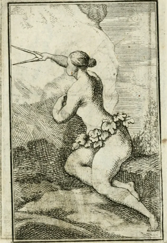 An illustration from Iconologie, tirée de divers auteurs : ouvrage utile aux gens de lettres, aux poëtes, aux artistes, & généralement à tous les amateurs des beaux-arts, 1766, leaf 168