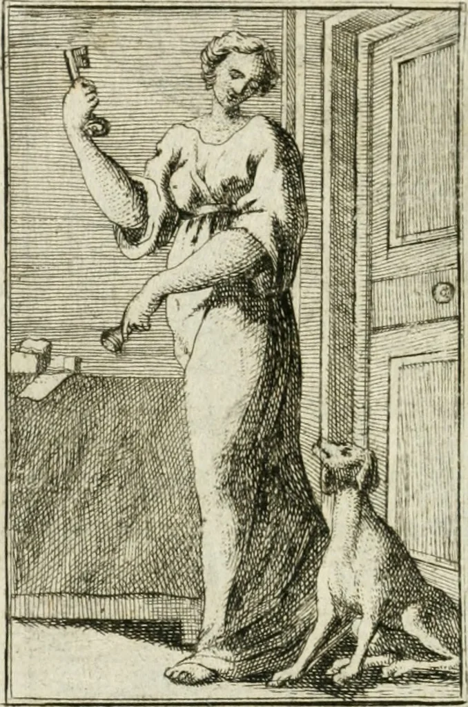 An illustration from Iconologie, tirée de divers auteurs : ouvrage utile aux gens de lettres, aux poëtes, aux artistes, & généralement à tous les amateurs des beaux-arts, 1766, leaf 17