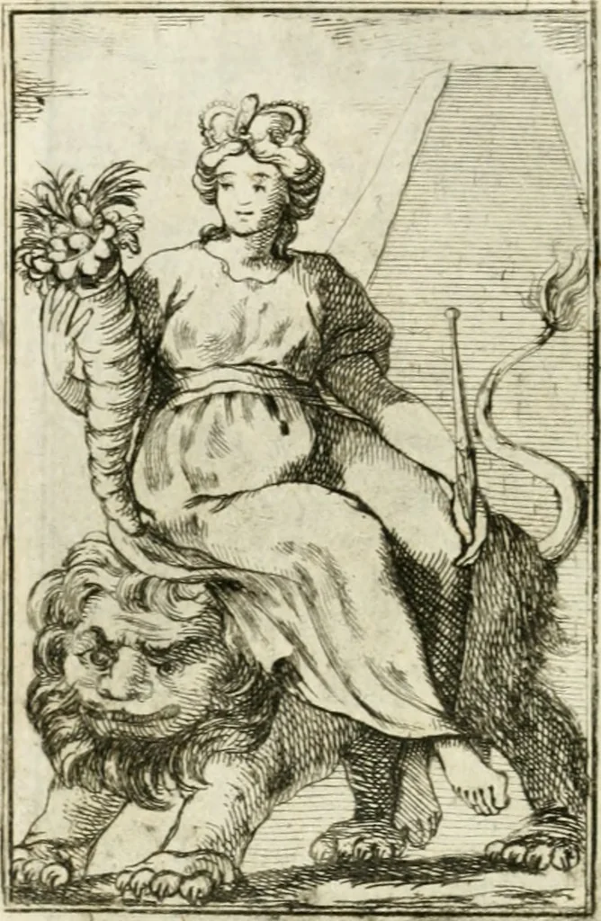 An illustration from Iconologie, tirée de divers auteurs : ouvrage utile aux gens de lettres, aux poëtes, aux artistes, & généralement à tous les amateurs des beaux-arts, 1766, leaf 173