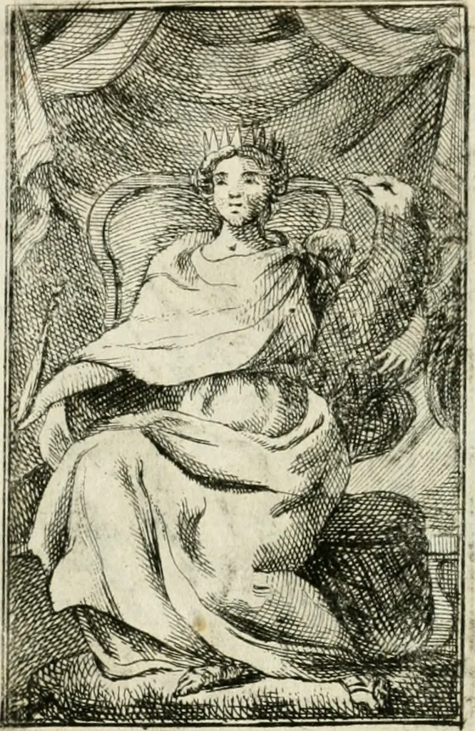 An illustration from Iconologie, tirée de divers auteurs : ouvrage utile aux gens de lettres, aux poëtes, aux artistes, & généralement à tous les amateurs des beaux-arts, 1766, leaf 175
