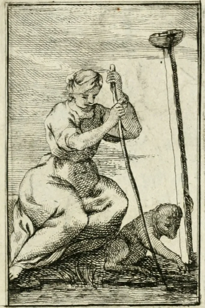 An illustration from Iconologie, tirée de divers auteurs : ouvrage utile aux gens de lettres, aux poëtes, aux artistes, & généralement à tous les amateurs des beaux-arts, 1766, leaf 176