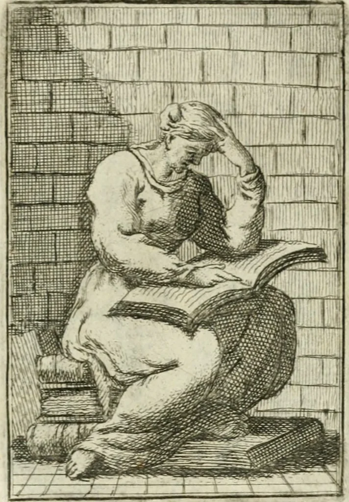 An illustration from Iconologie, tirée de divers auteurs : ouvrage utile aux gens de lettres, aux poëtes, aux artistes, & généralement à tous les amateurs des beaux-arts, 1766, leaf 184