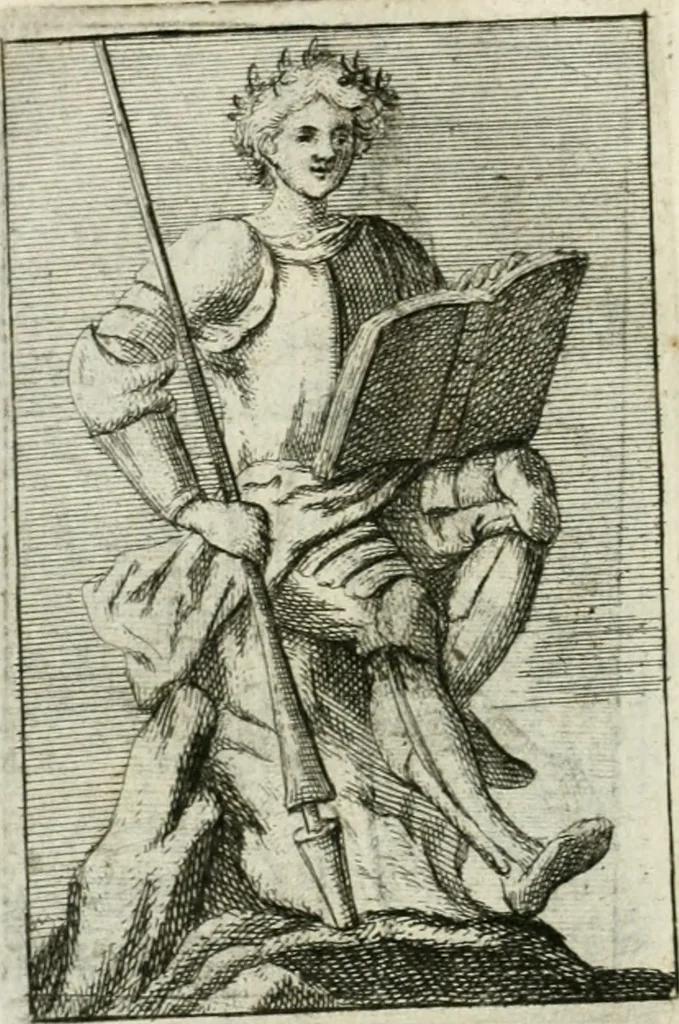 An illustration from Iconologie, tirée de divers auteurs : ouvrage utile aux gens de lettres, aux poëtes, aux artistes, & généralement à tous les amateurs des beaux-arts, 1766, leaf 189
