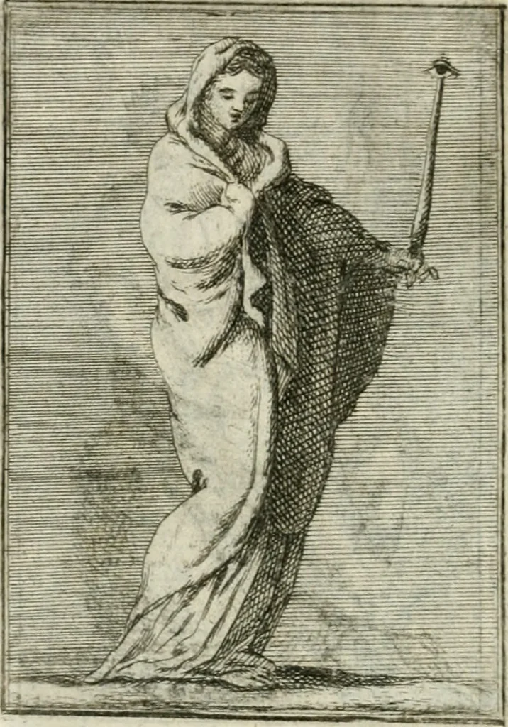 An illustration from Iconologie, tirée de divers auteurs : ouvrage utile aux gens de lettres, aux poëtes, aux artistes, & généralement à tous les amateurs des beaux-arts, 1766, leaf 191