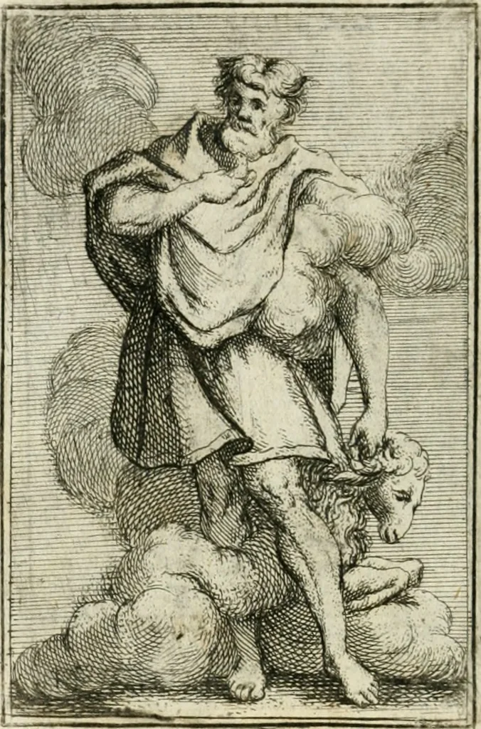 An illustration from Iconologie, tirée de divers auteurs : ouvrage utile aux gens de lettres, aux poëtes, aux artistes, & généralement à tous les amateurs des beaux-arts, 1766, leaf 195
