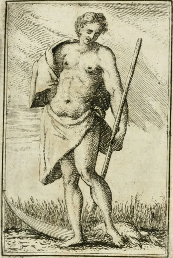 An illustration from Iconologie, tirée de divers auteurs : ouvrage utile aux gens de lettres, aux poëtes, aux artistes, & généralement à tous les amateurs des beaux-arts, 1766, leaf 198