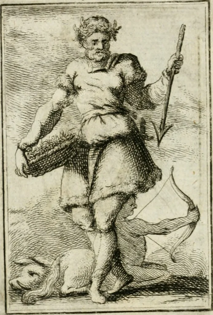 An illustration from Iconologie, tirée de divers auteurs : ouvrage utile aux gens de lettres, aux poëtes, aux artistes, & généralement à tous les amateurs des beaux-arts, 1766, leaf 203