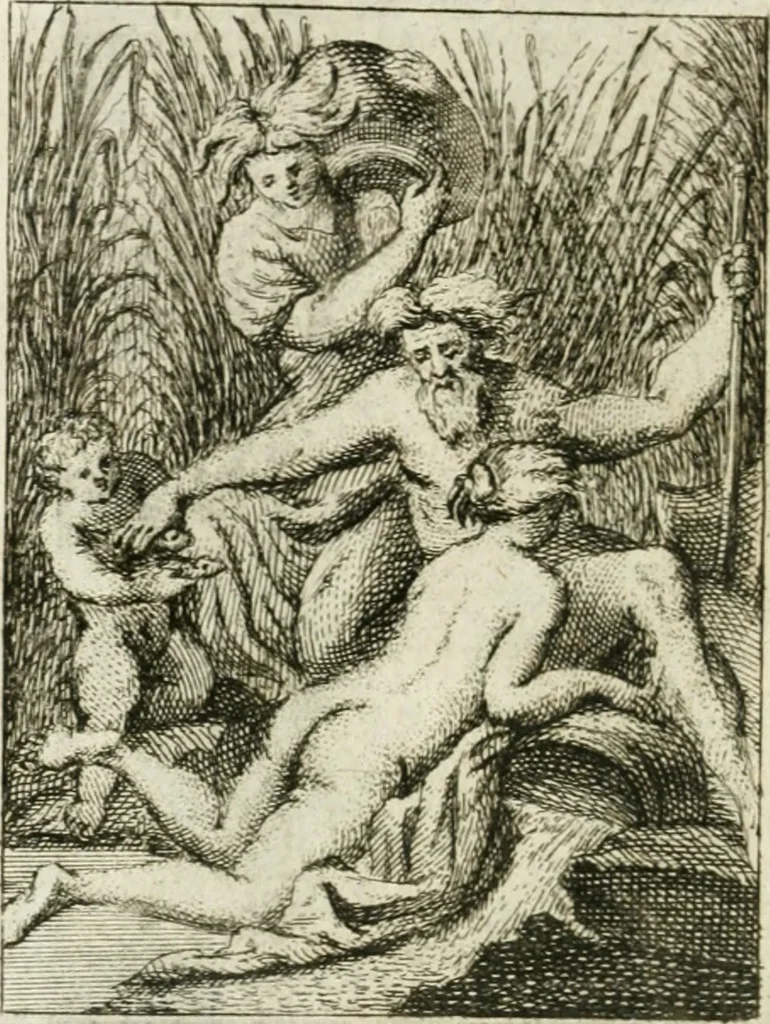 An illustration from Iconologie, tirée de divers auteurs : ouvrage utile aux gens de lettres, aux poëtes, aux artistes, & généralement à tous les amateurs des beaux-arts, 1766, leaf 21
