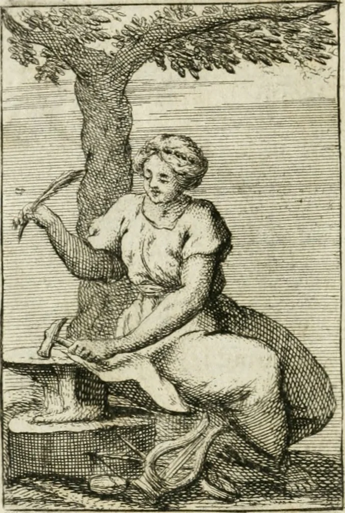 An illustration from Iconologie, tirée de divers auteurs : ouvrage utile aux gens de lettres, aux poëtes, aux artistes, & généralement à tous les amateurs des beaux-arts, 1766, leaf 223