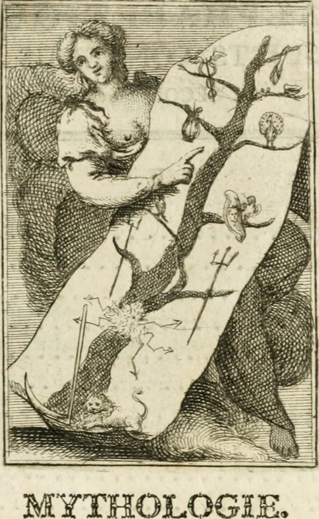 An illustration from Iconologie, tirée de divers auteurs : ouvrage utile aux gens de lettres, aux poëtes, aux artistes, & généralement à tous les amateurs des beaux-arts, 1766, leaf 224