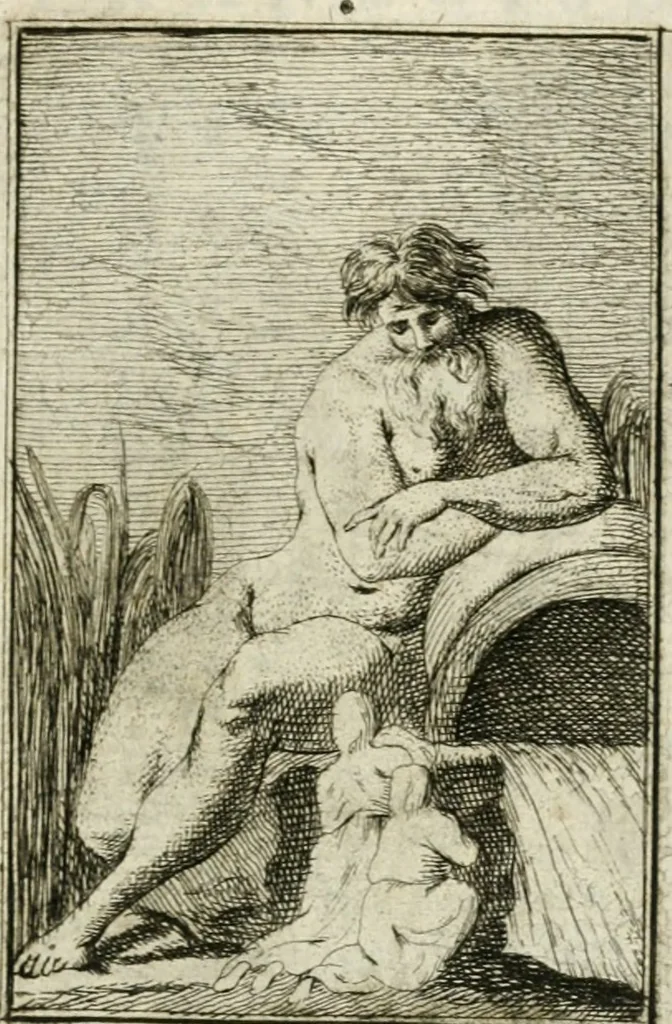 An illustration from Iconologie, tirée de divers auteurs : ouvrage utile aux gens de lettres, aux poëtes, aux artistes, & généralement à tous les amateurs des beaux-arts, 1766, leaf 24