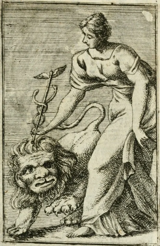 An illustration from Iconologie, tirée de divers auteurs : ouvrage utile aux gens de lettres, aux poëtes, aux artistes, & généralement à tous les amateurs des beaux-arts, 1766, leaf 34