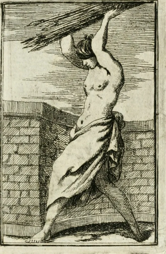 An illustration from Iconologie, tirée de divers auteurs : ouvrage utile aux gens de lettres, aux poëtes, aux artistes, & généralement à tous les amateurs des beaux-arts, 1766, leaf 40