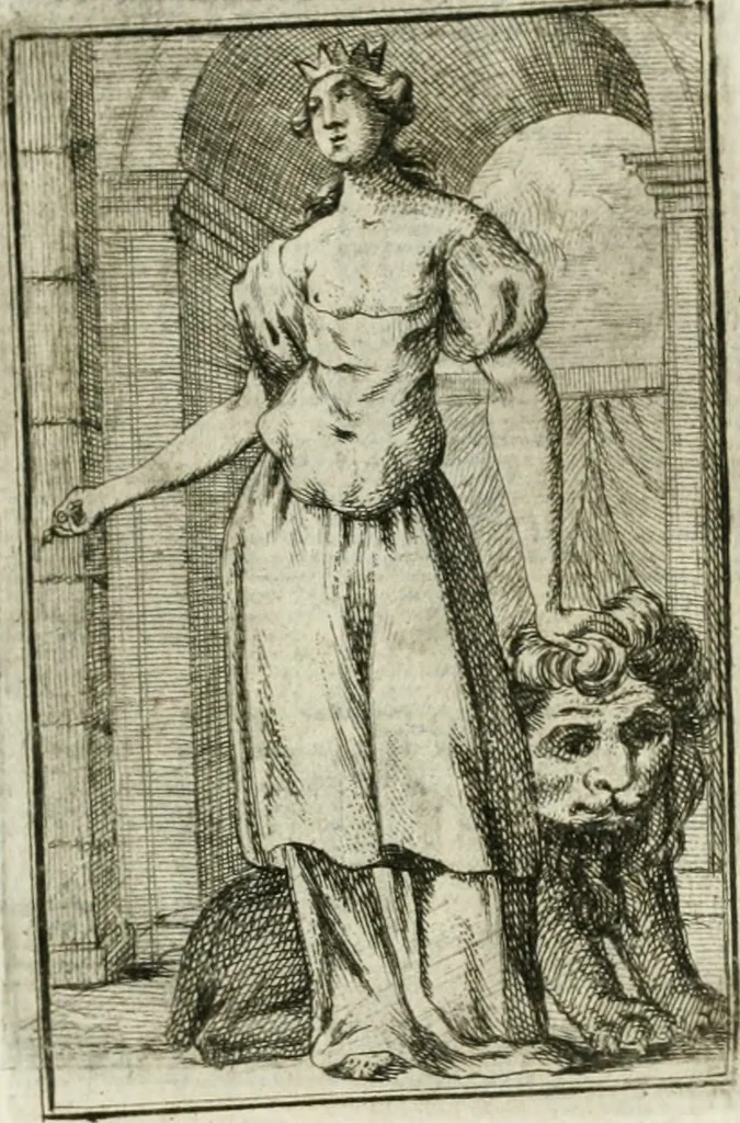 An illustration from Iconologie, tirée de divers auteurs : ouvrage utile aux gens de lettres, aux poëtes, aux artistes, & généralement à tous les amateurs des beaux-arts, 1766, leaf 46