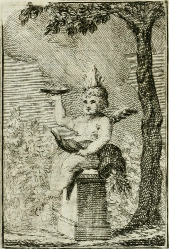 An illustration from Iconologie, tirée de divers auteurs : ouvrage utile aux gens de lettres, aux poëtes, aux artistes, & généralement à tous les amateurs des beaux-arts, 1766, leaf 47