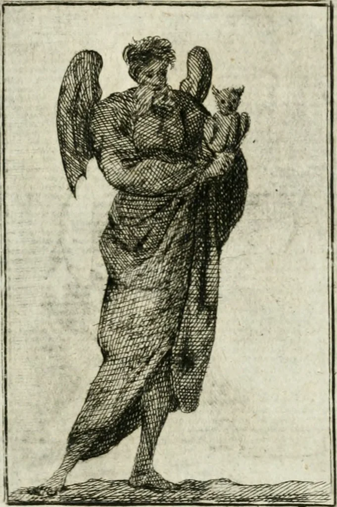 An illustration from Iconologie, tirée de divers auteurs : ouvrage utile aux gens de lettres, aux poëtes, aux artistes, & généralement à tous les amateurs des beaux-arts, 1766, leaf 48