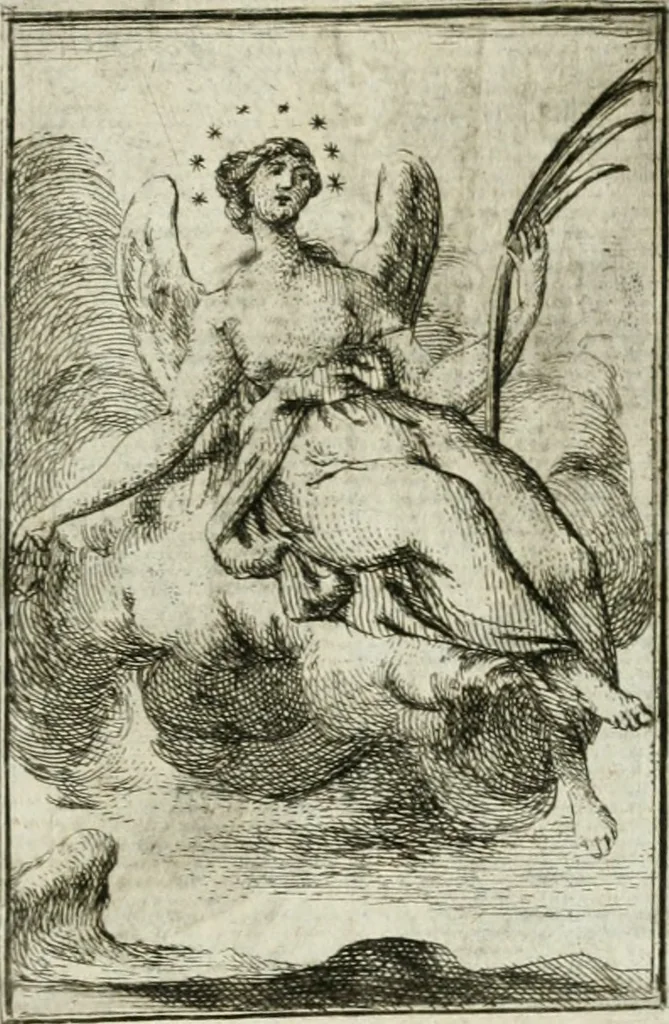 An illustration from Iconologie, tirée de divers auteurs : ouvrage utile aux gens de lettres, aux poëtes, aux artistes, & généralement à tous les amateurs des beaux-arts, 1766, leaf 52