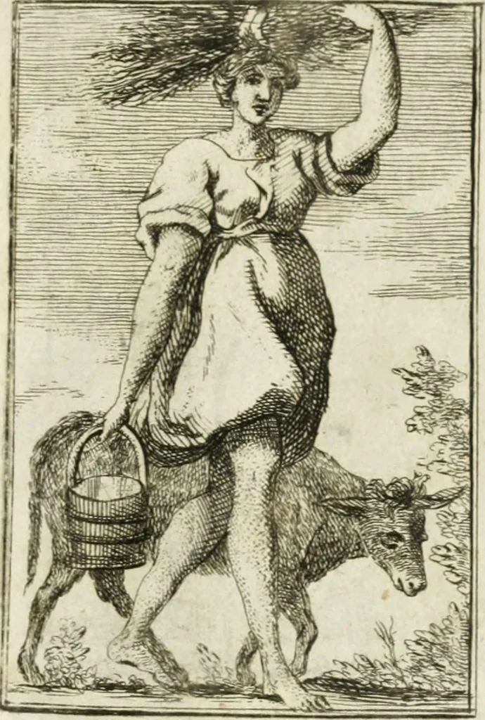 An illustration from Iconologie, tirée de divers auteurs : ouvrage utile aux gens de lettres, aux poëtes, aux artistes, & généralement à tous les amateurs des beaux-arts, 1766, leaf 6