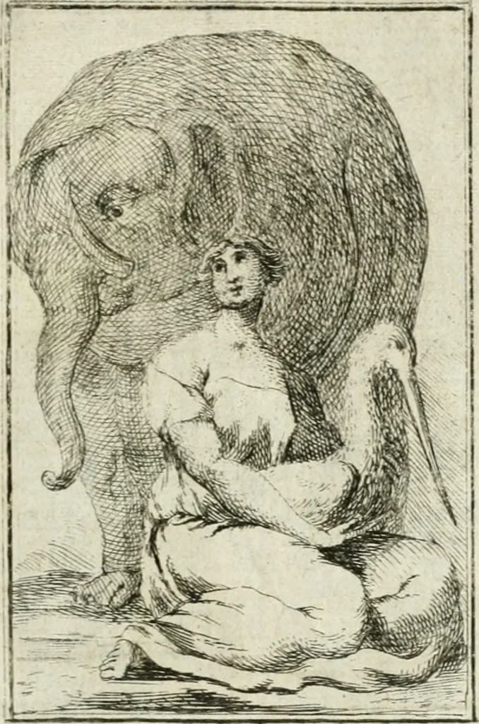 An illustration from Iconologie, tirée de divers auteurs : ouvrage utile aux gens de lettres, aux poëtes, aux artistes, & généralement à tous les amateurs des beaux-arts, 1766, leaf 60